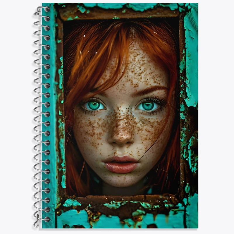 دفتر زبان 50 برگ خندالو مدل دو خط طرح دخترانه کد F8118