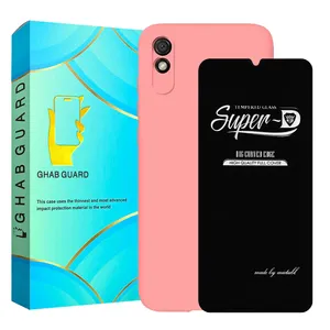 Ghab Guard SILICONSUPERD Cover With Screen Protector For Xiaomi Redmi 9A / Redmi 9AT / Redmi 9A Sport