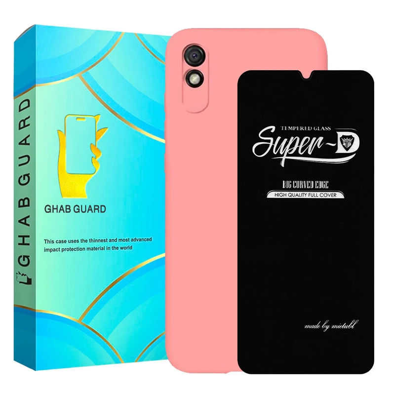کاور قاب گارد مدل SILICONSUPERD مناسب برای گوشی موبایل شیائومی Redmi 9A / Redmi 9AT / Redmi 9A Sport به همراه محافظ صفحه نمایش