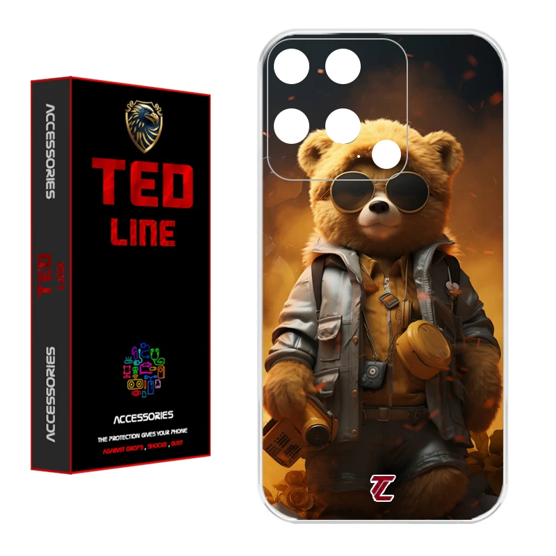 کاور تد لاین طرح خرس جنگی کد 1103 مناسب برای گوشی موبایل شیائومی Redmi 10C / Poco C40