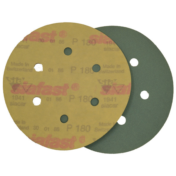 سنباده پشت کرکی سیا مدل 150 میلیمتر P.180 کد 1941 بسته 10 عددی