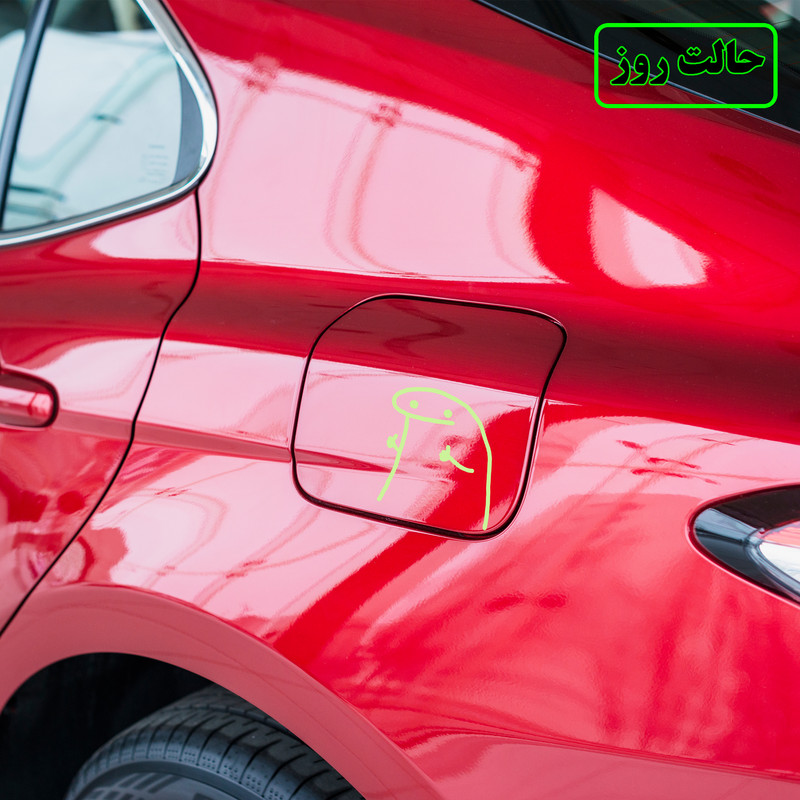 برچسب بدنه خودرو مدل شب تاب طرح لایک کدCK