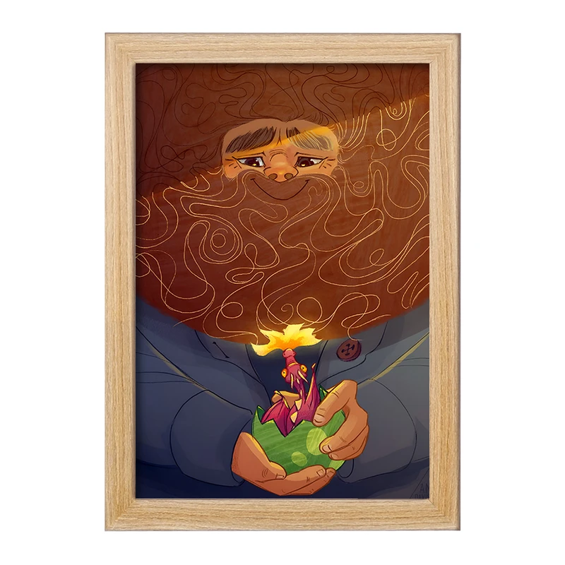 تابلو خندالو مدل هاگرید هری پاتر (Harry Potter) کد F8824