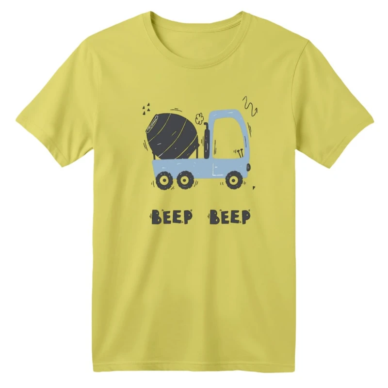 تی شرت آستین کوتاه بچگانه مدل ماشین کد ۱۱