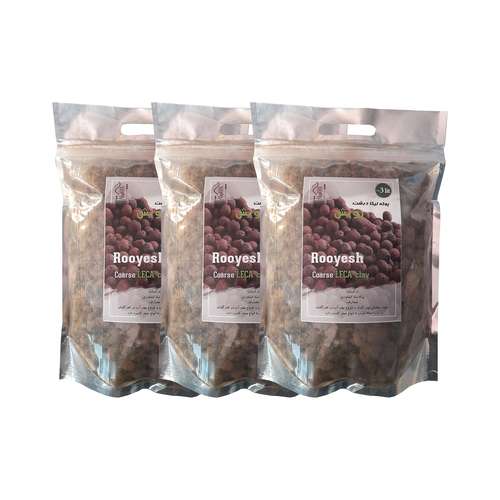 پوکه لیکا درشت رویش مدل Lecapon حجم 3 لیتر بسته 3 عددی