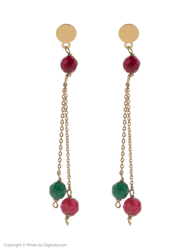 گوشواره طلا 18 عیار دخترانه گرامی گالری مدل E007