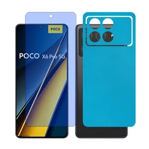 Glass Together model matte anti blue Screen Protector Suitable for Xiaomi Poco X6 Pro Mobile Phone with Back cover sticker
