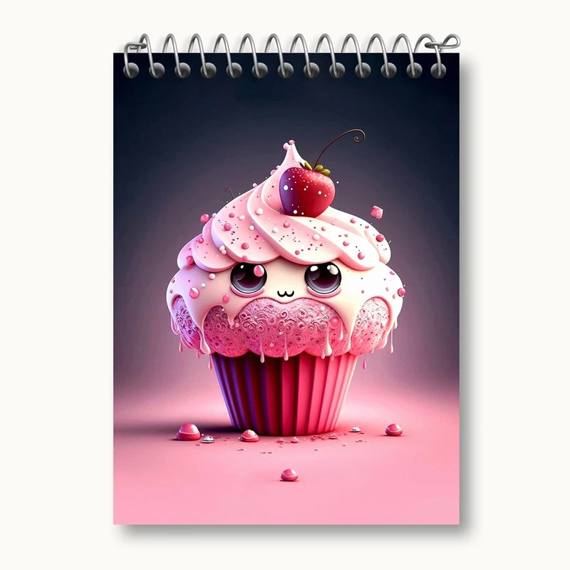 دفتر یادداشت 50 برگ خندالو مدل کاپ کیک کد 28827