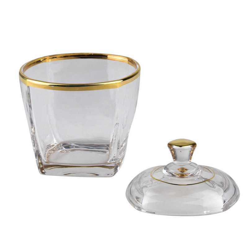 قندان مجستی مدل استرلینگ لب طلا