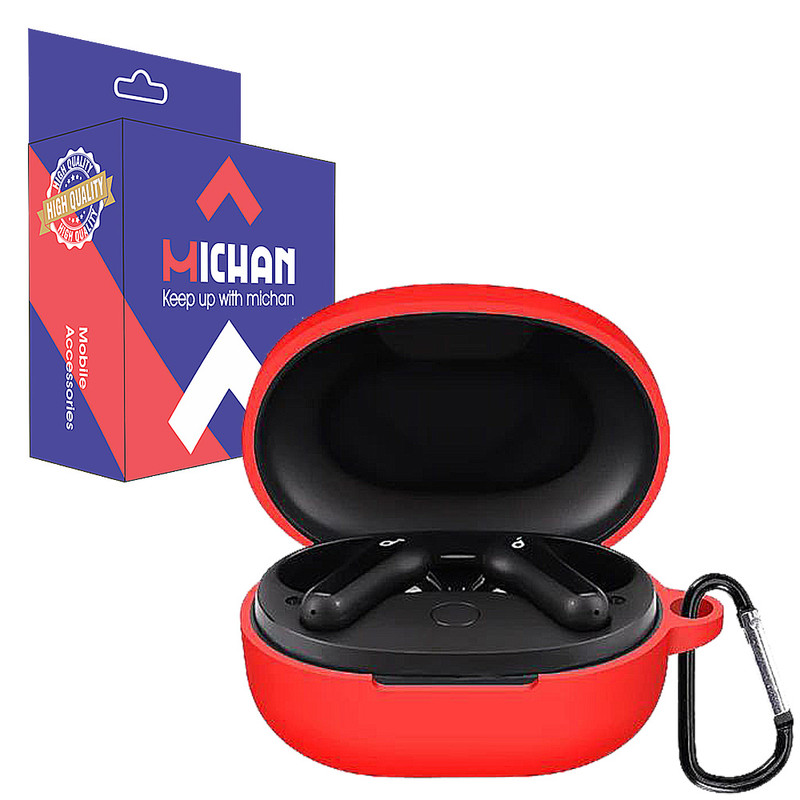 کاور میچان مدل silicone مناسب برای کیس هدفون بی سیم انکر Soundcore life P2 Mini 