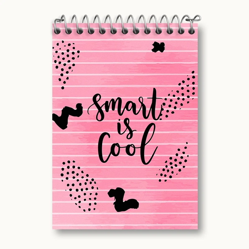 دفتر یادداشت 50 برگ خندالو مدل Smart Is Cool کد N73
