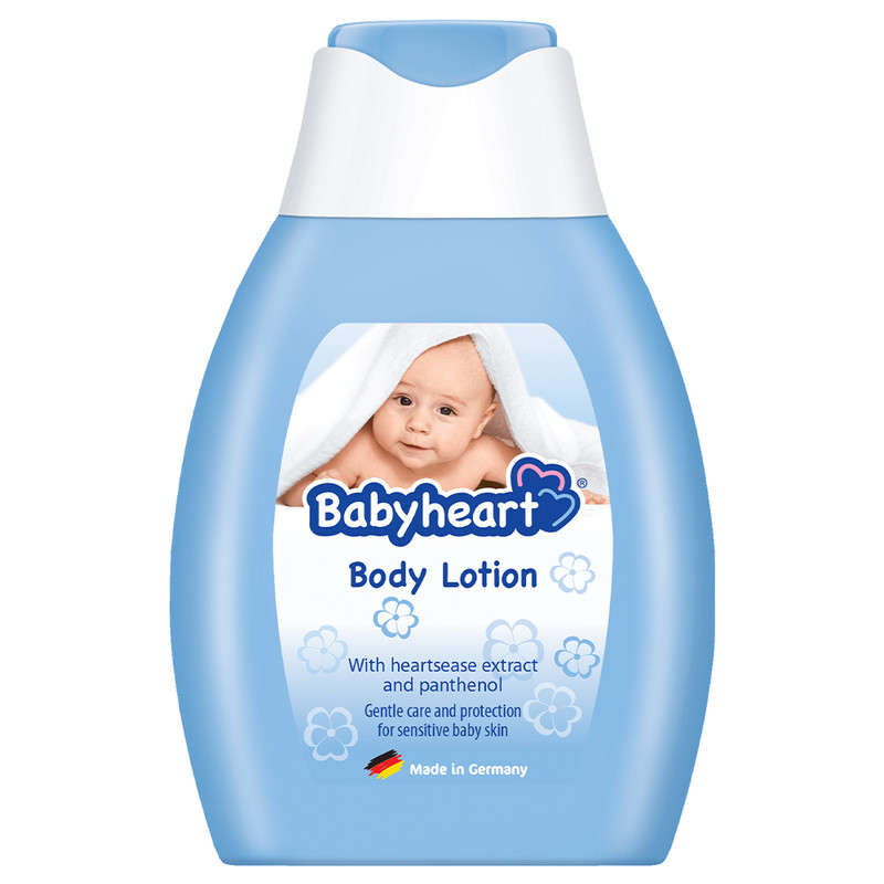 لوسیون بدن کودک بیبی هارت مدل panthenol حجم 250 میلی لیتر