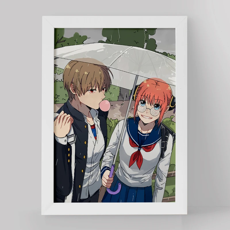 تابلو خندالو مدل کاگورا و اوکیتا انیمه گینتاما کد 12958