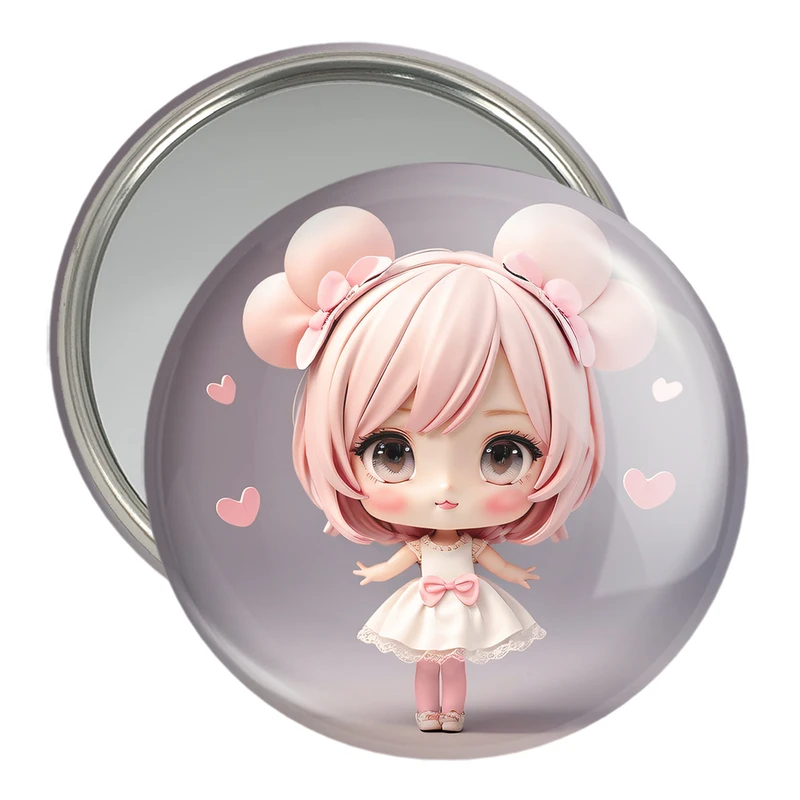 آینه جیبی خندالو مدل دخترانه (Girlish) کد 36881