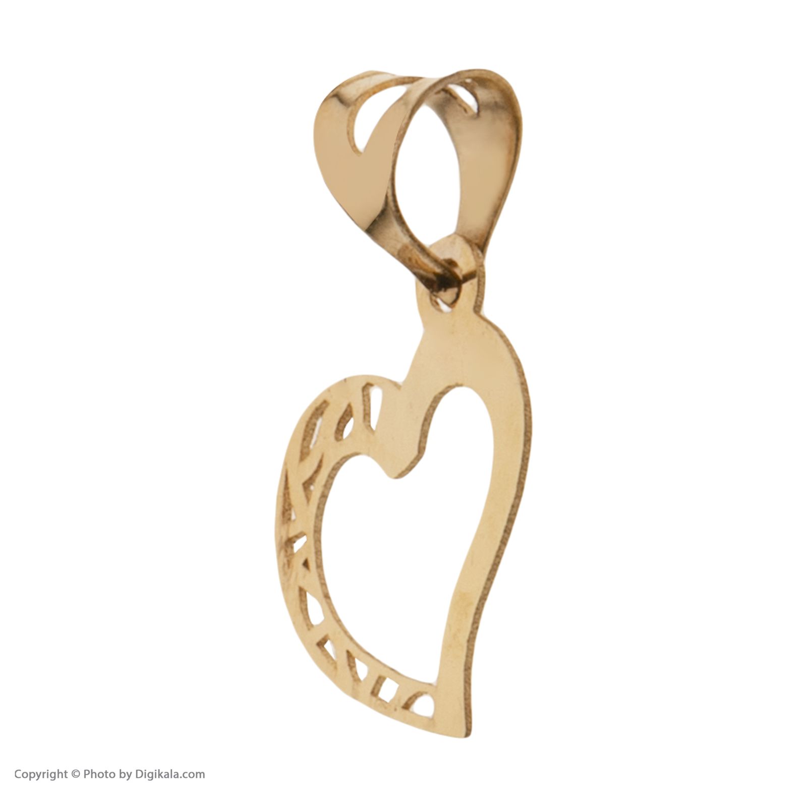 آویز گردنبند طلا 18 عیار زنانه مایا ماهک مدل MM1495 طرح قلب -  - 3