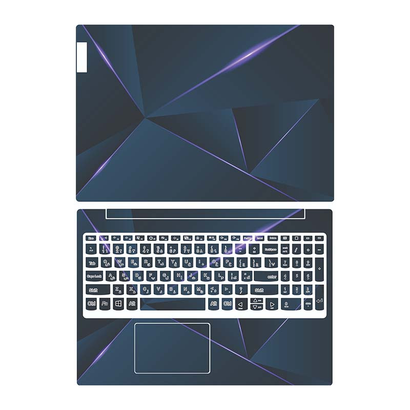 استیکر لپ تاپ توییجین و موییجین مدل هندسی 41 مناسب برای لپ تاپ لنوو ideapad l340 به همراه برچسب حروف فارسی کیبورد