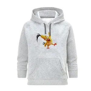 هودی زنانه مدل پرنده زرد کد SH35 رنگ طوسی