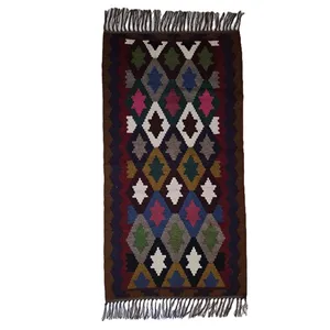 Handwoven 2-meter Kilim, Ardabil design,