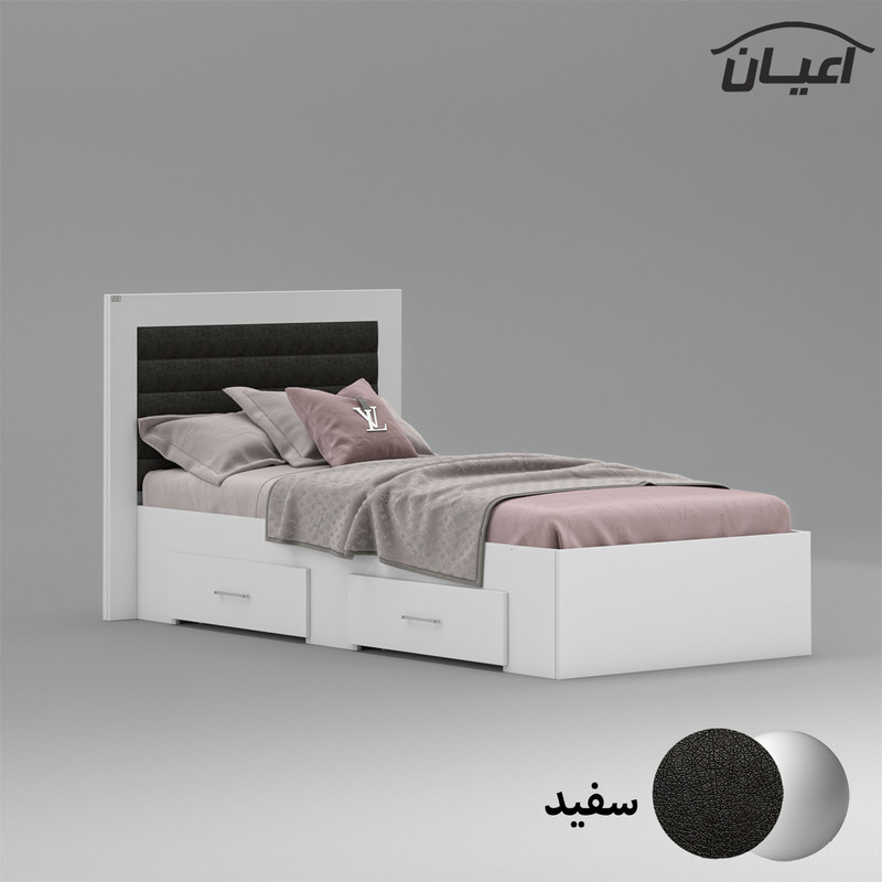 تخت خواب نوجوان اعیان مدل FH833 سایز 80x180 سانتی متر