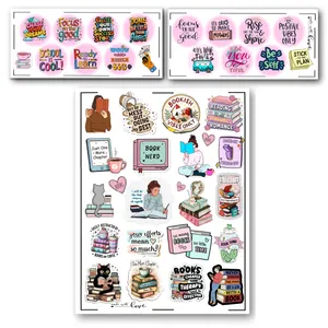 برچسب مدل  book lovers بسته 3 عددی