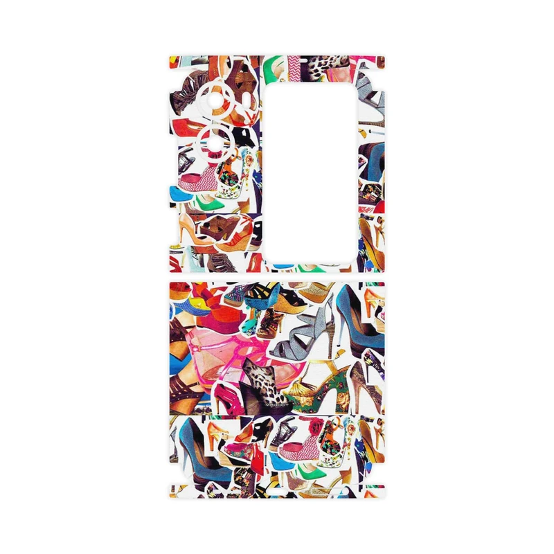 برچسب پوششی ماهوت مدل Collage of High heel Shoes-FullSkin مناسب برای گوشی موبایل اپو Find N2 Flip