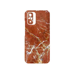 MAHOOT Red Marble Cover Sticker for Xiaomi Redmi Note 10
