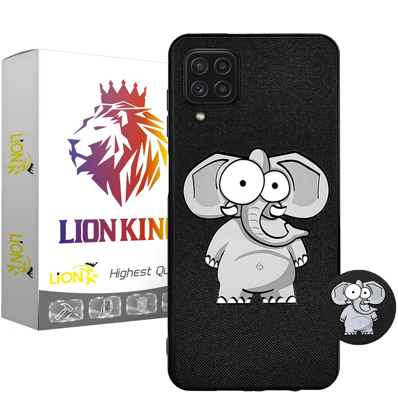    کاور لاین کینگ مدل Fil مناسب برای گوشی موبایل سامسونگ Galaxy A22 4G به همراه پایه نگهدارنده