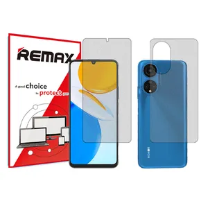 HyMTT model matte screen protector suitable for Honor X7 mobile phone along with back protector