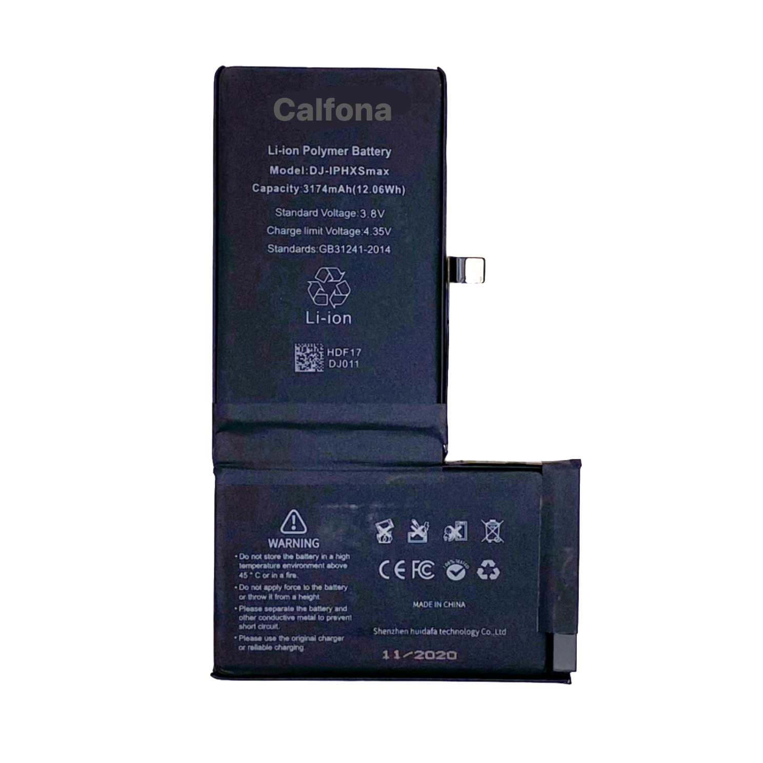 باتری موبایل کالفونا مدل Cal-IPHXSMAX ظرفیت 3174 میلی آمپر ساعت مناسب برای گوشی موبایل اپل iphone XS MAX