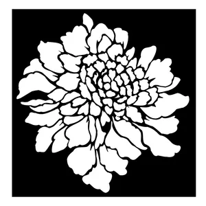 شابلون باتیس آرت طرح گل کد 521