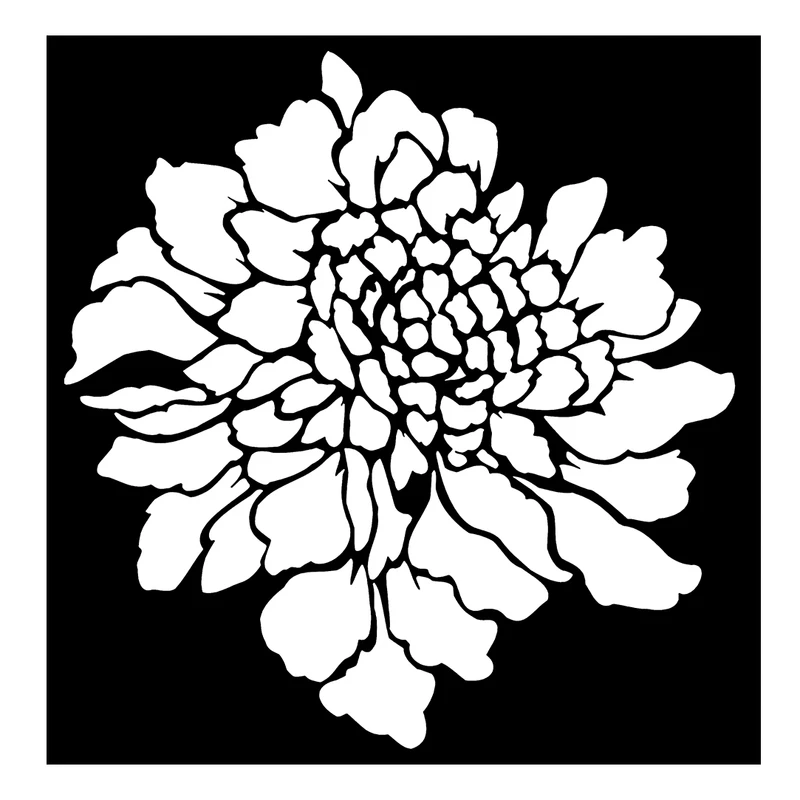  شابلون باتیس آرت طرح گل کد 50-521