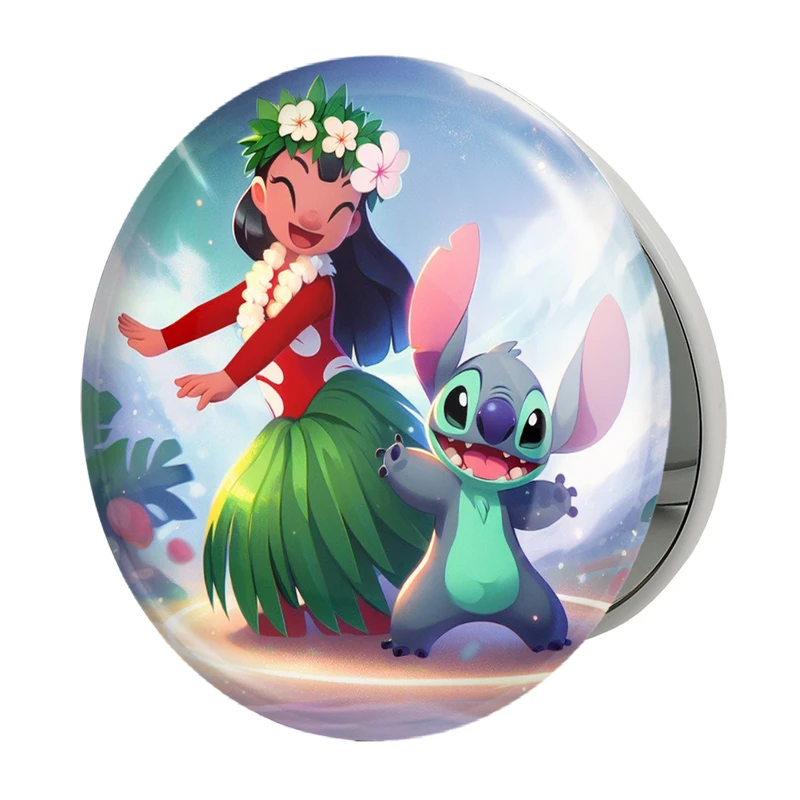 آینه جیبی خندالو طرح لیلو و استیچ مدل تاشو کد 37201