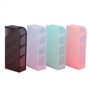 جامدادی رومیزی مدل 4 خانه شفاف مجموعه 4 عددی