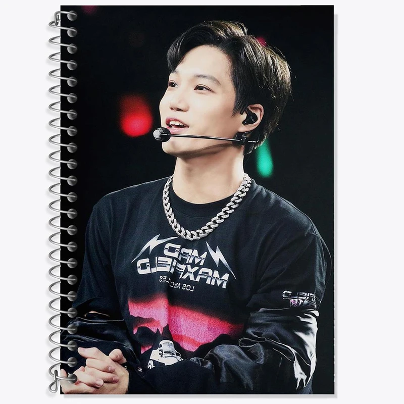 دفتر زبان 50 برگ خندالو مدل دو خط طرح کای گروه اکسو EXO کد 13405