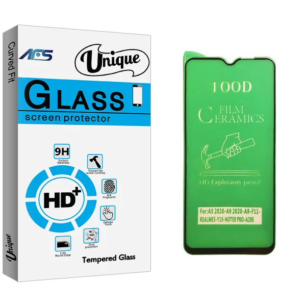 محافظ صفحه نمایش سرامیکی ای اف اس مدل Unique Glass مناسب برای گوشی موبایل شیائومی Redmi Note 8 Pro