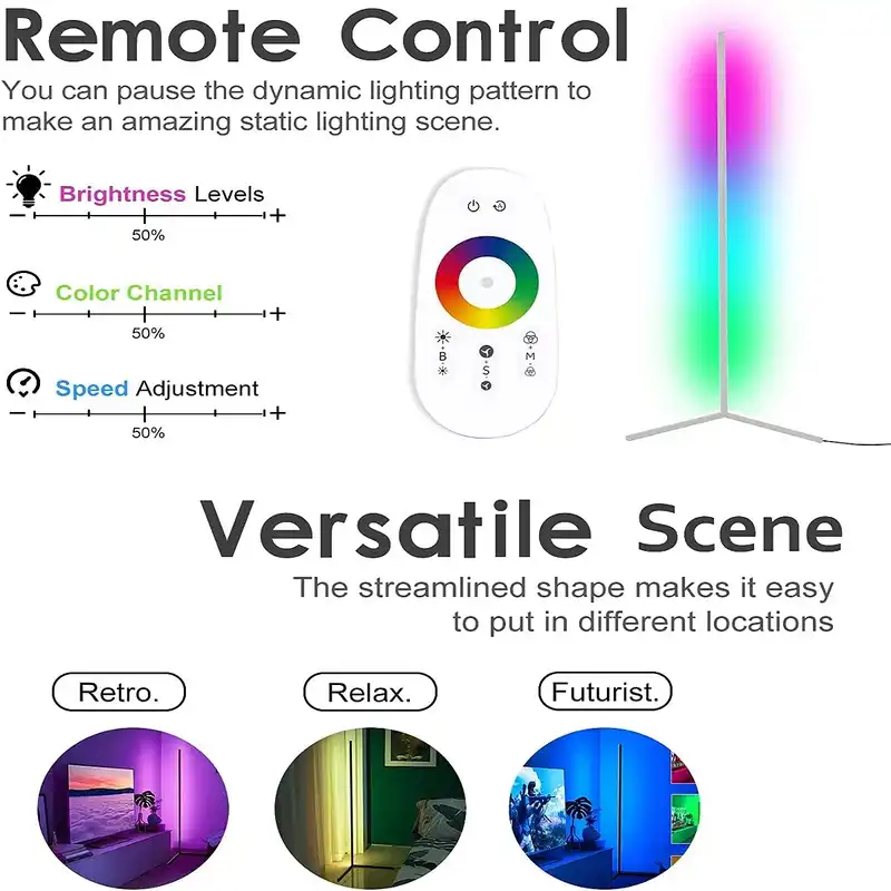 آباژور ایستاده مدل کرنر لایت corner light premium
