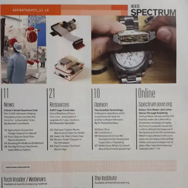 مجله اسپكتروم نوامبر 2016