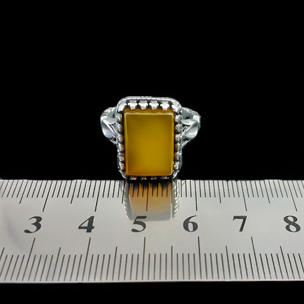 انگشتر نقره مردانه زیورآلات ملک زاده مدل 201