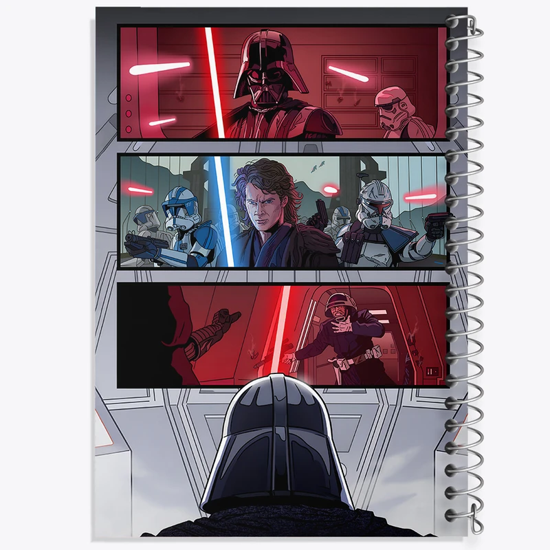دفتر مشق 100 برگ خندالو طرح جنگ ستارگان (Star Wars)  کد N4940