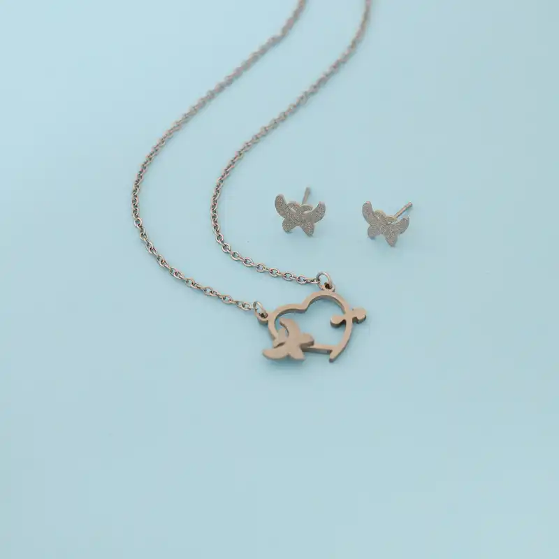 نیم ست زنانه ماصرم مدل پروانه کد NS7008