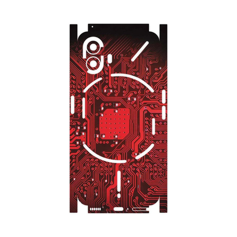 برچسب پوششی ماهوت مدل Red_Printed_Circuit_Board-FullSkin مناسب برای گوشی موبایل ناتینگ Phone 2
