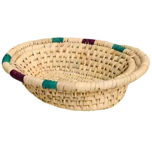 سبد میوه خوری حصیری مدل آجری کد 011