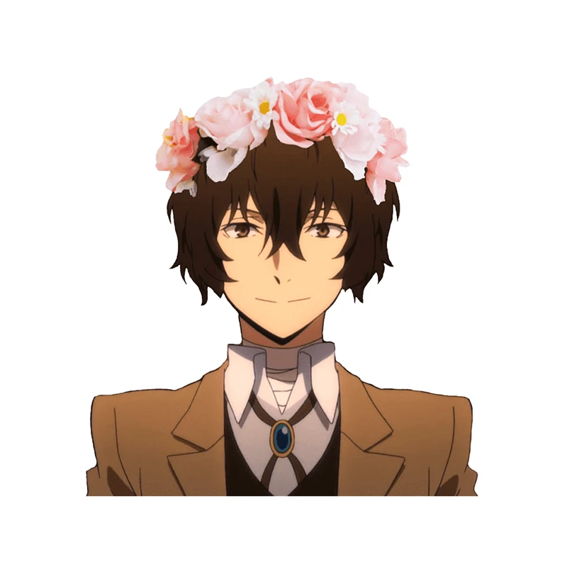 استیکر لپ تاپ و موبایل مدل انیمه طرح سگ‌های ولگرد بانگو اوسامو دازای Bungo Stray Dogs Osamu dazai کد 366