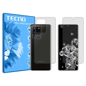 HyGEL tecno transparent screen protector suitable for Samsung Galaxy S20 Ultra mobile phone along with the back protector