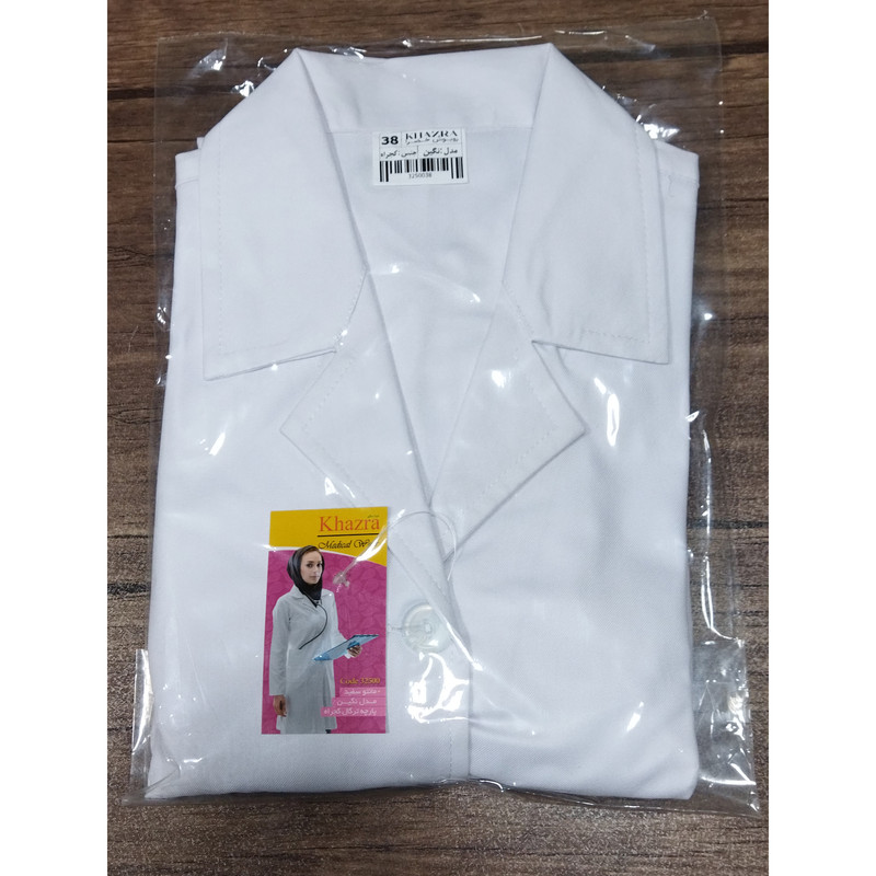 روپوش پزشکی زنانه خضرا مدل نگین کد 32500