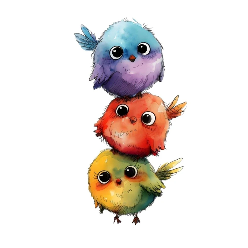 استیکر پارچه و لباس پاد آفرین مدل کارتونی جوجه کد 3981