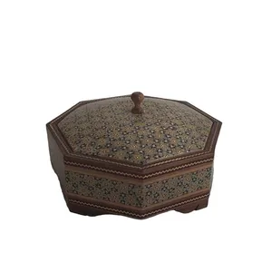 شکلات خوری خاتم کاری مدل هشت گوش کد 113