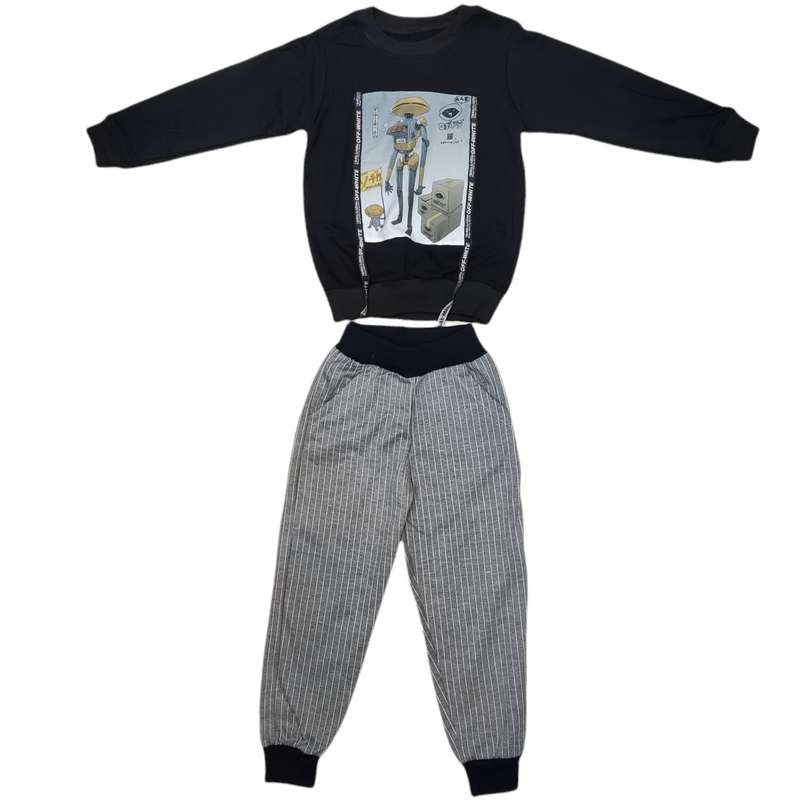 ست سویشرت و شلوار پسرانه مدل آدم فضایی