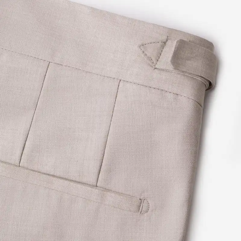 شلوار مردانه کروم مدل پارچه ای سگک دار 2422501