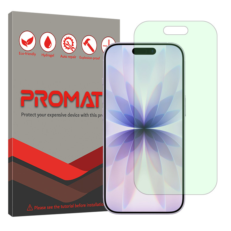 محافظ صفحه نمایش پرومیت مدل آنتی گرین مناسب برای گوشی موبایل اپل iPhone 17